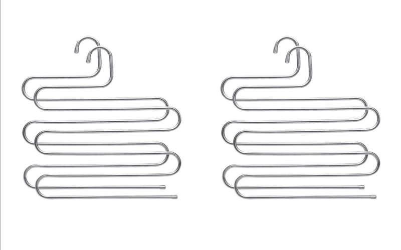 S-Type Stainless Steel Clothes/Pants Hanger Sold Individually