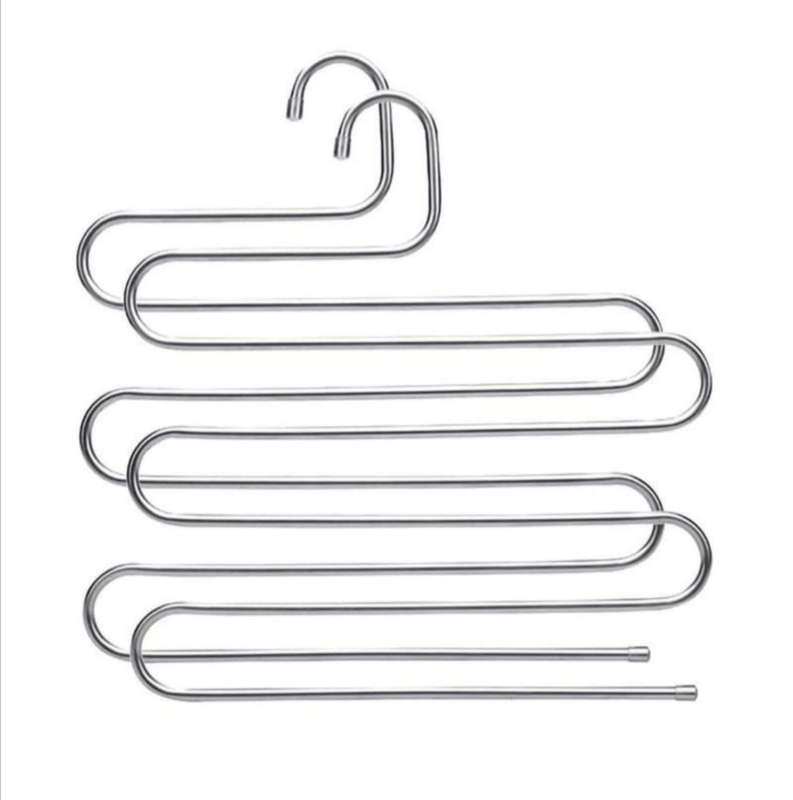 S-Type Stainless Steel Clothes/Pants Hanger Sold Individually