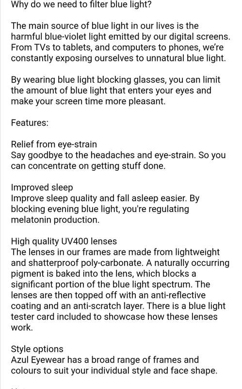 Blue Light Glasses