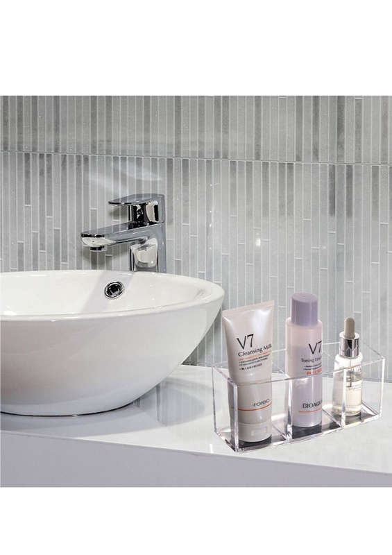 Styleberry Rectangular Clear Cosmetic Organizer