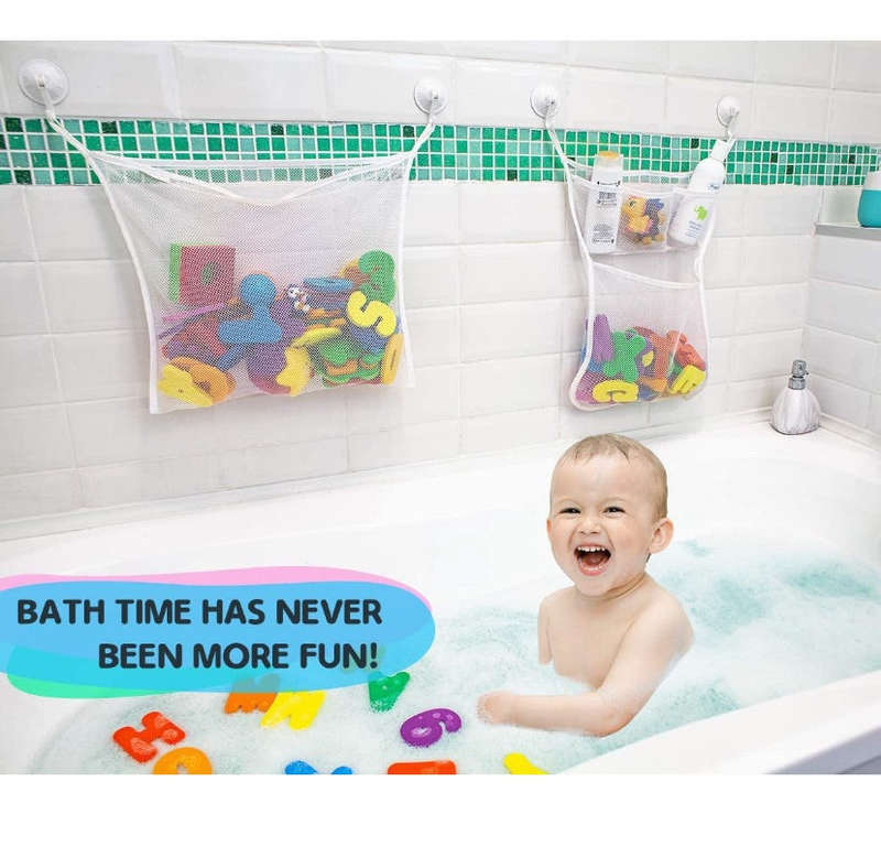 Playful Panda Bath Foam Toys and Mesh Bag Set