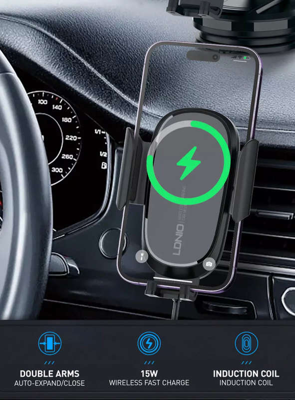 15w Wireless Charging Car Phone Holder