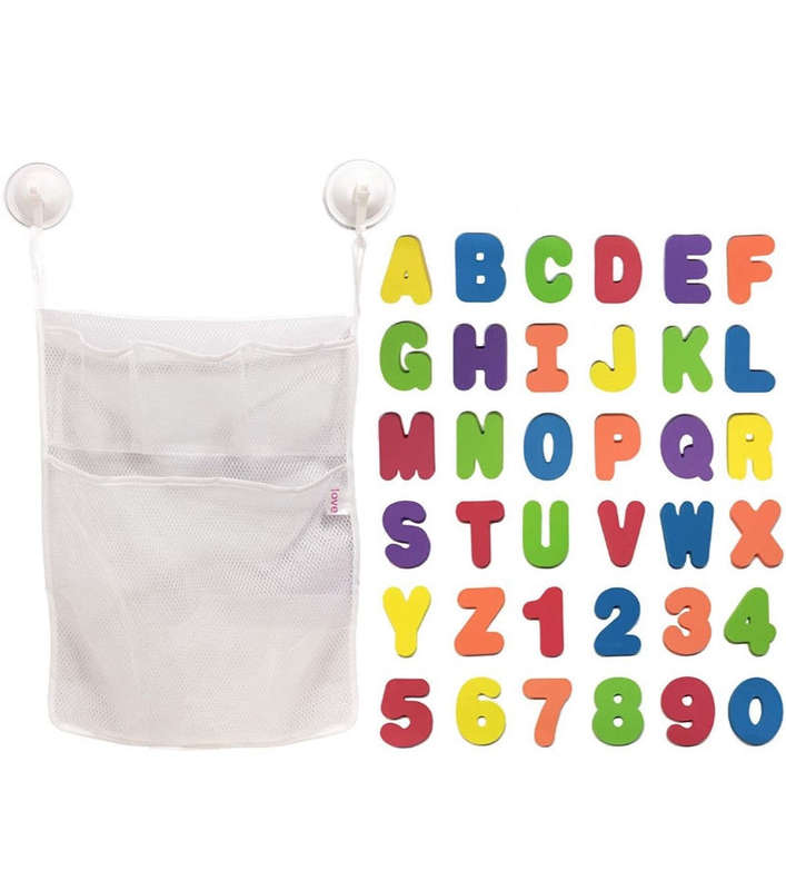 Playful Panda Bath Foam Toys and Mesh Bag Set