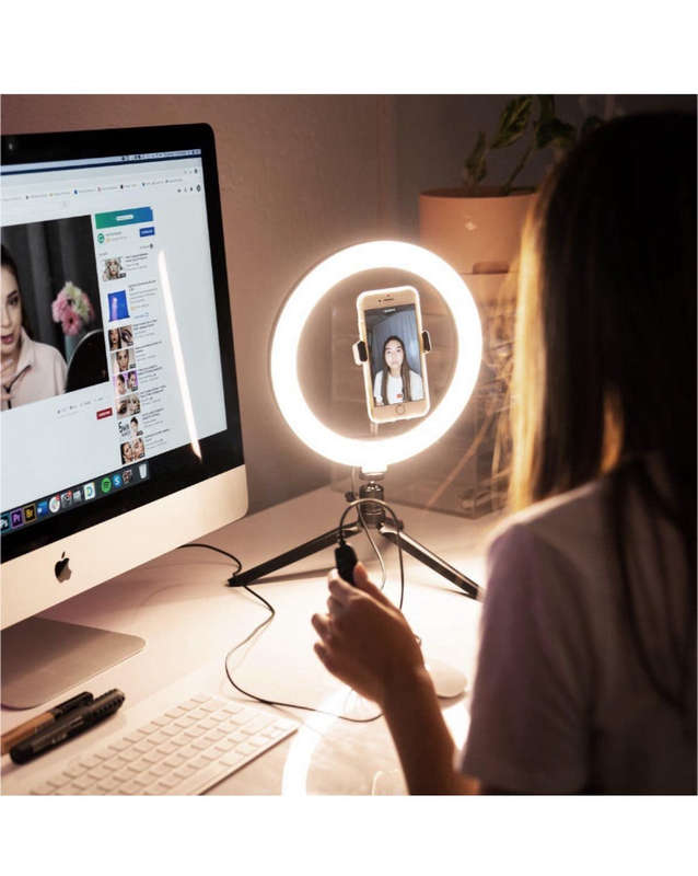 Lumina Desktop 10 Selfie Ring Light With 3 Color Modes