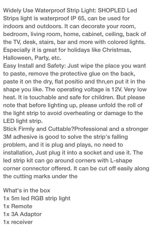 5m Smart LED RGB Light Strip