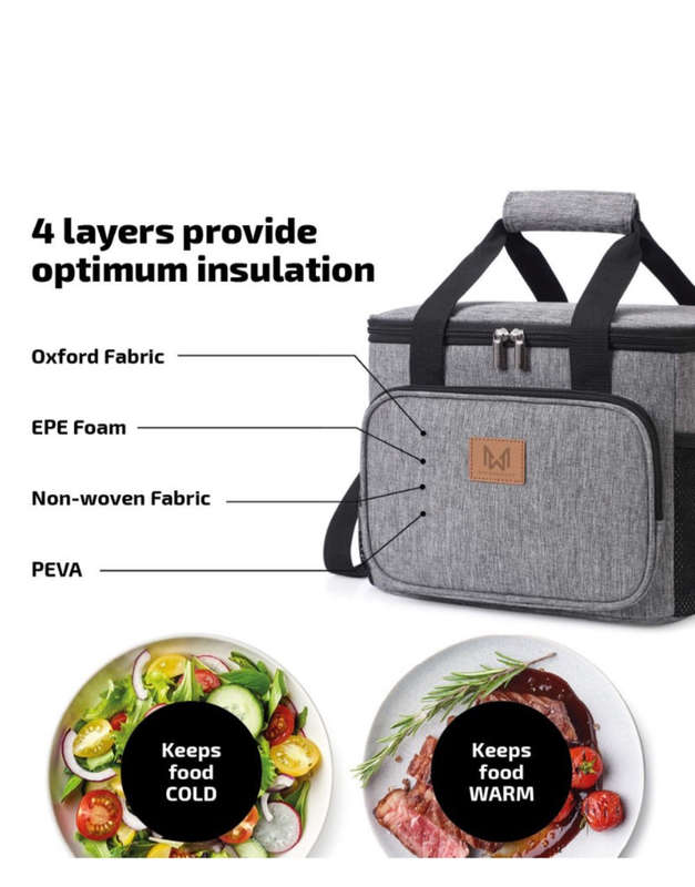 15L Insulated Lunch Box and Cooler Bag