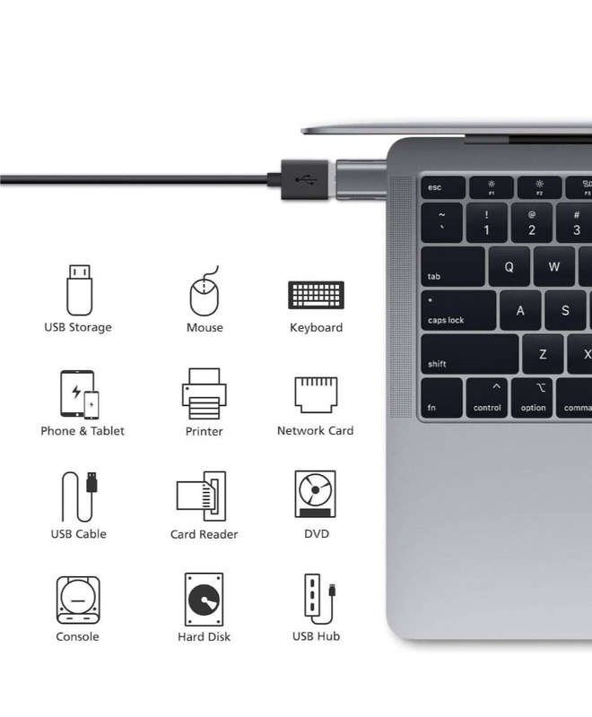 NTech USB C to USB 3.0 Adapter  2 Pack