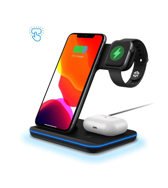 3in1 Wireless  Charging Foldable Stand
