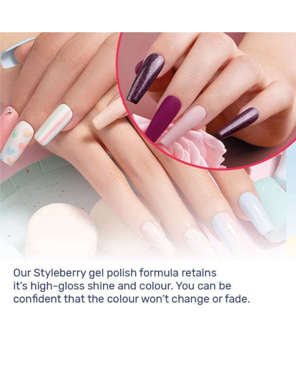 Styleberry 500pc Nail Tips and DIY Nail Gel Kit With 3W UV Lamp