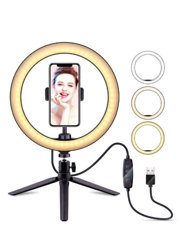 Lumina Desktop 10 Selfie Ring Light With 3 Color Modes