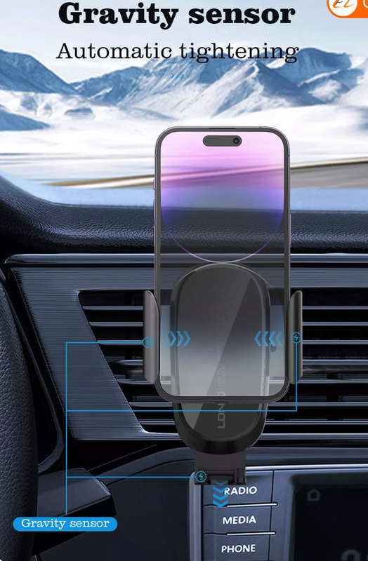 15w Wireless Charging Car Phone Holder