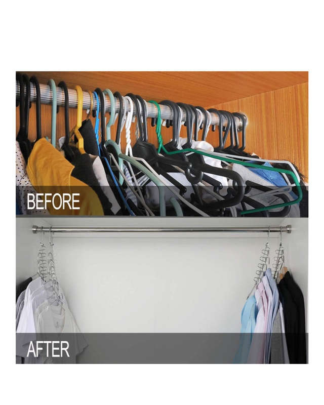 Space Saving Closet U-Hanger Set of 10