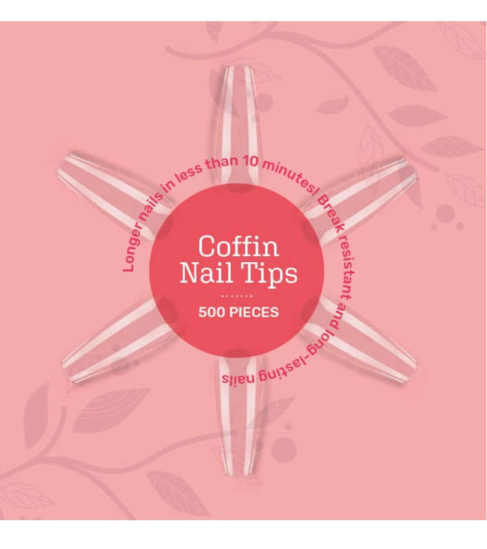 Styleberry 500pc Nail Tips and DIY Nail Gel Kit With 3W UV Lamp