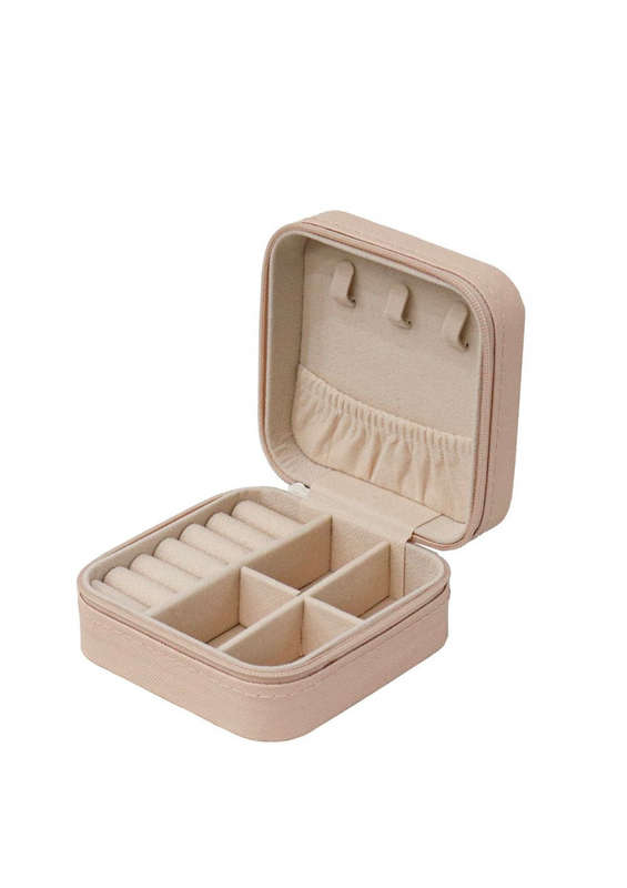 Faux Leather Double Layer Jewelry Organiser/Aqua