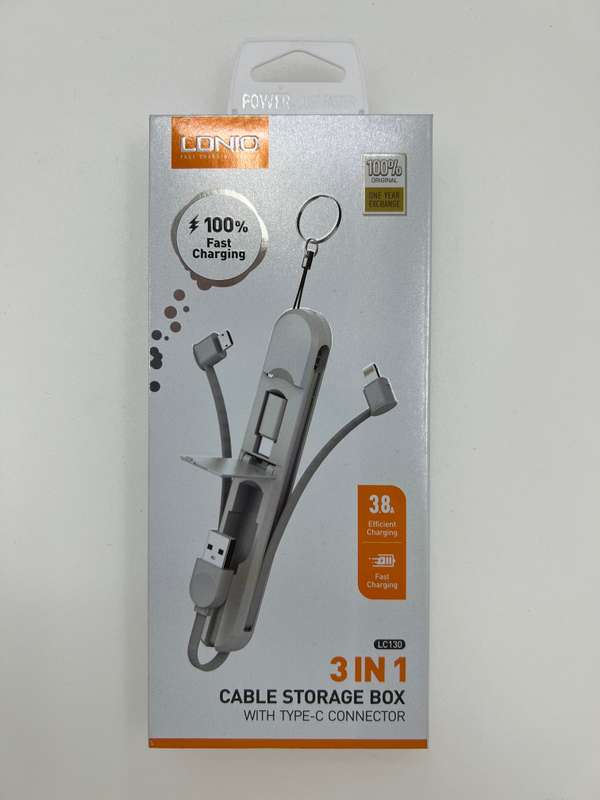 3 In 1 Cable Storage 3.8A Fast Charge Cable