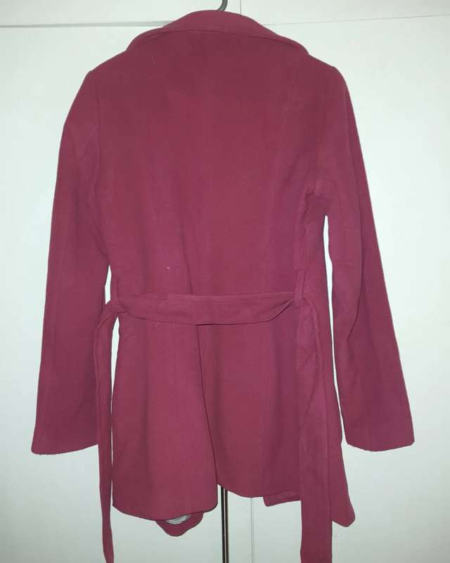 Wool and cashmere pink belted jacket - M / Pink / Pietro Filipi