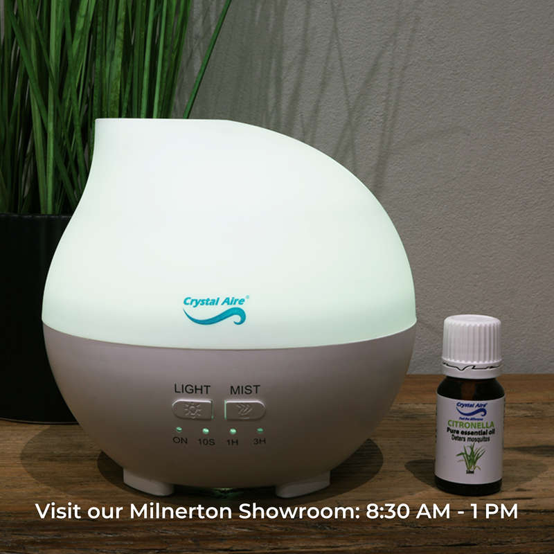 Crystal Aire Rain Drop Ultrasonic Aroma Diffuser for Babies & Adults