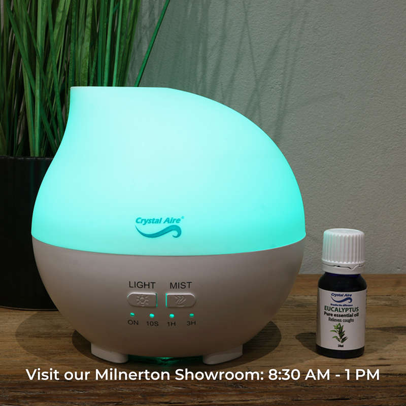 Crystal Aire Rain Drop Ultrasonic Aroma Diffuser for Babies & Adults