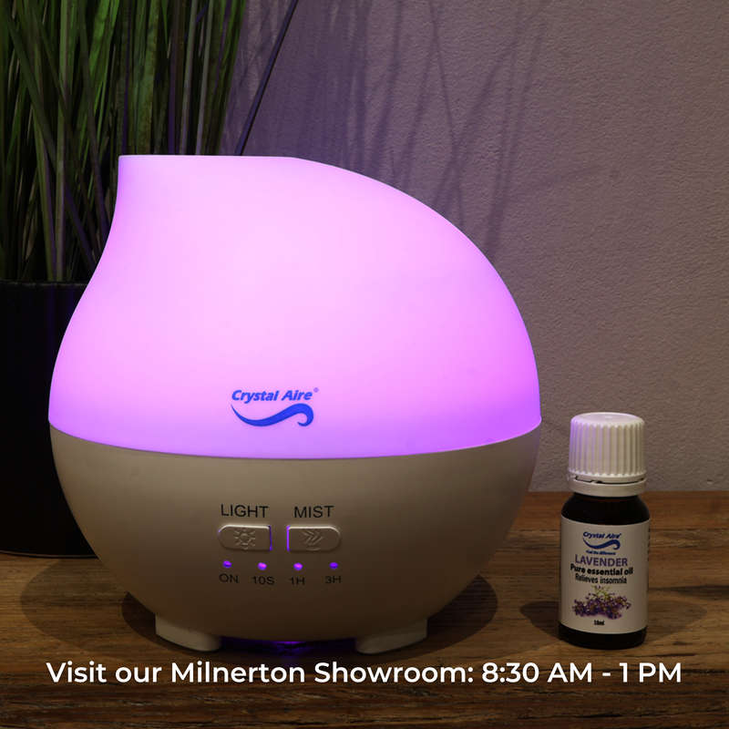 Crystal Aire Rain Drop Ultrasonic Aroma Diffuser for Babies & Adults