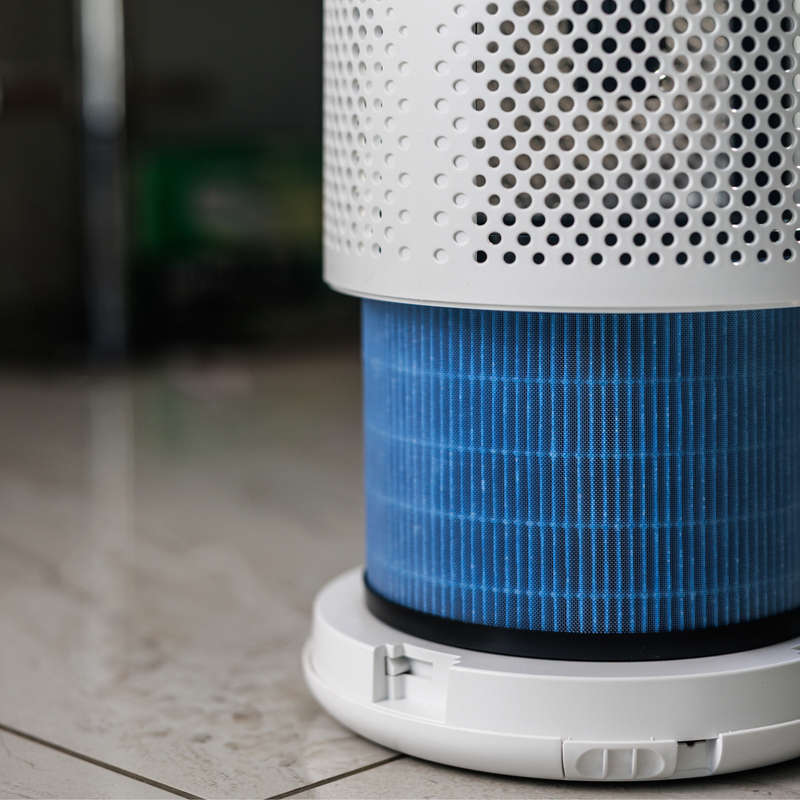 Crystal Air Turbo HEPA LED Air Purifier - Wifi Control & 5 Step Filtration