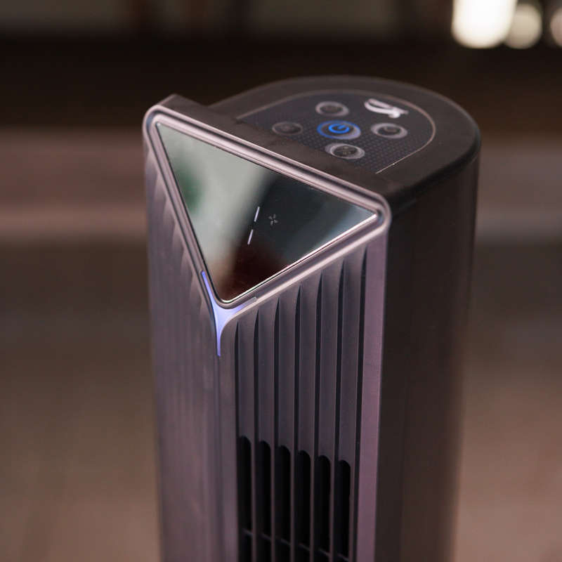 Crystal Aire Black Sterilization Tower Fan