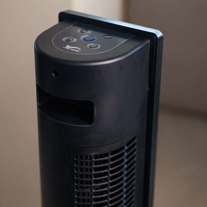 Crystal Aire Black Sterilization Tower Fan