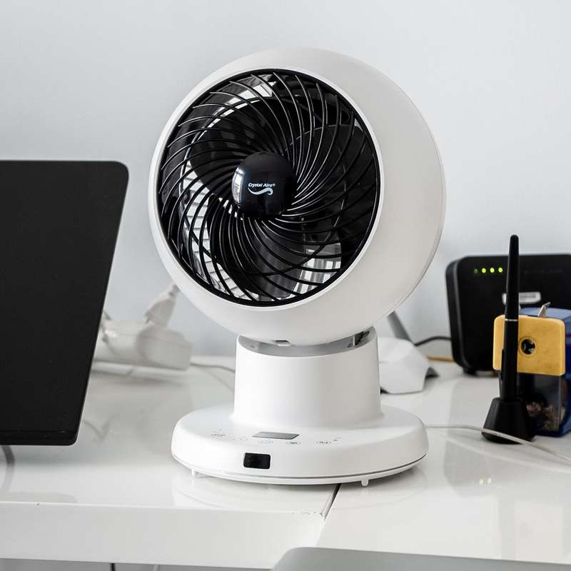 Crystal Aire Turbo Cool Circulator Desktop Fan