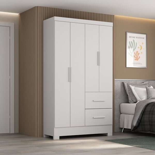 Primordial Max Double Wardrobe with 2 Drawers and 4 Doors