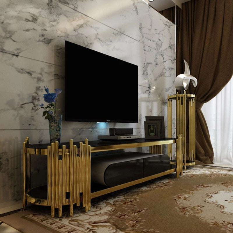 Addison Golden Plasma Stand