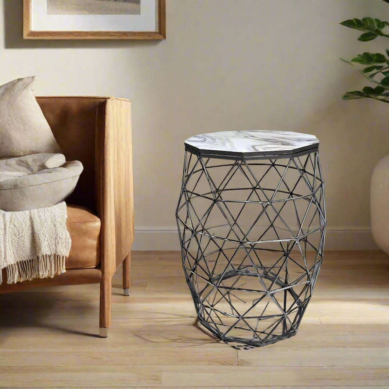 Houston Marble Top Side Table