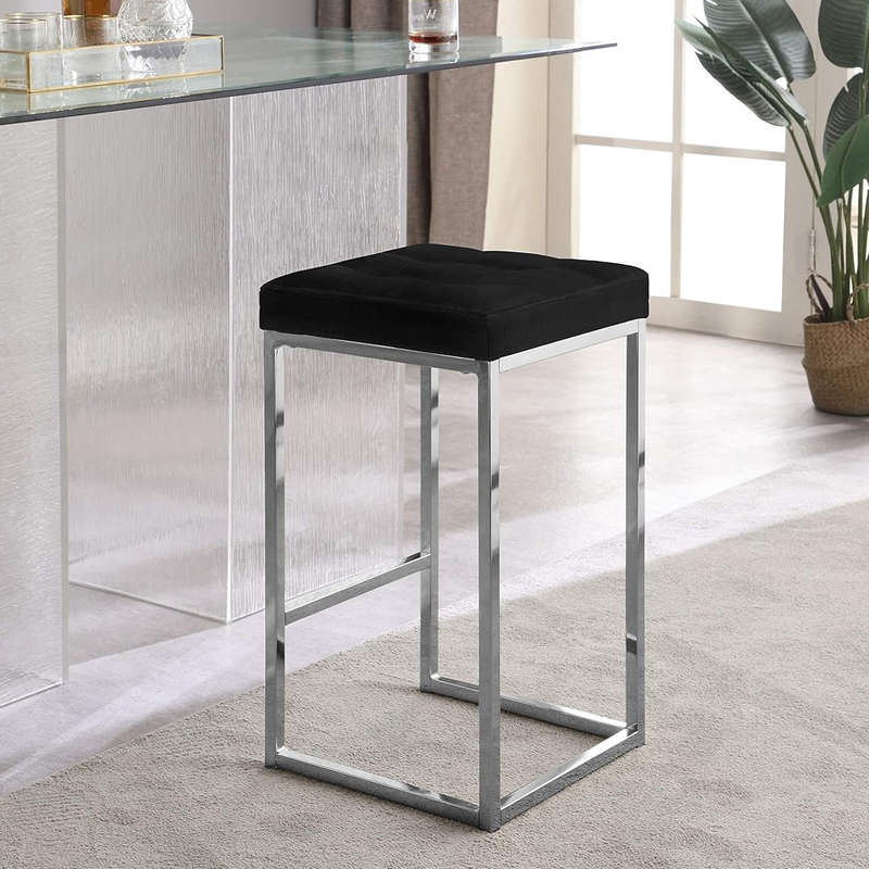 Hercules Silver Frame Barstool