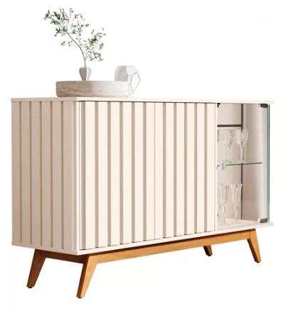 Açai Buffet With 3 Doors And 2 Shelves