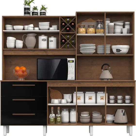 Ajax Kitchen Cabinet with 7 doors and 3 drawers