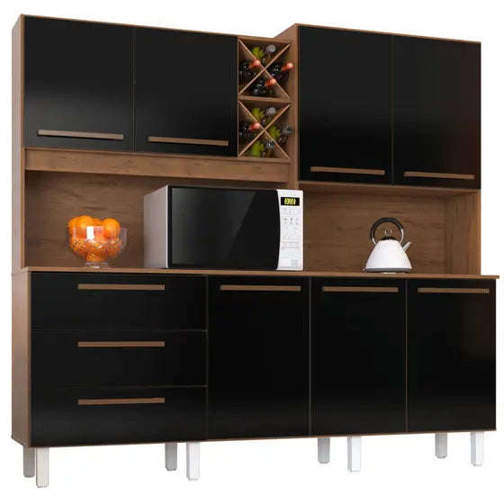 Ajax Kitchen Cabinet with 7 doors and 3 drawers