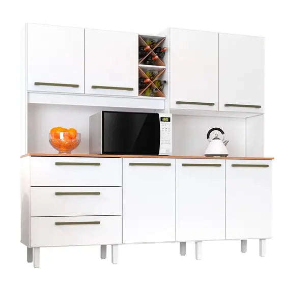 Ajax Kitchen Cabinet with 7 doors and 3 drawers