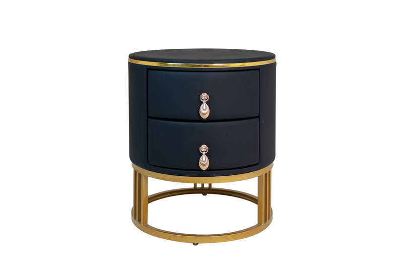 Amora Rounded Leather Pedestal