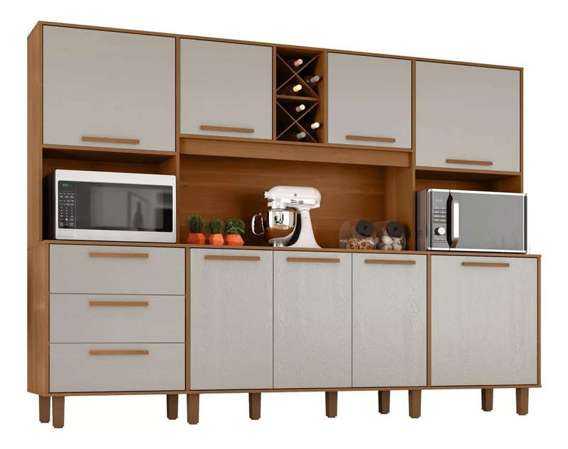 Apollo Kitchen Cabinet Kit 8 Doors and 3 Drawers