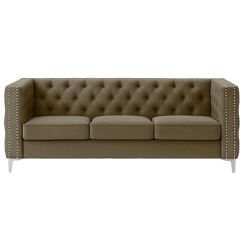 Oxford Three Seater Buttoned Couch