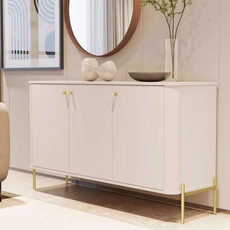 Tucupí Buffet With 3 MDP Doors And Metal Legs