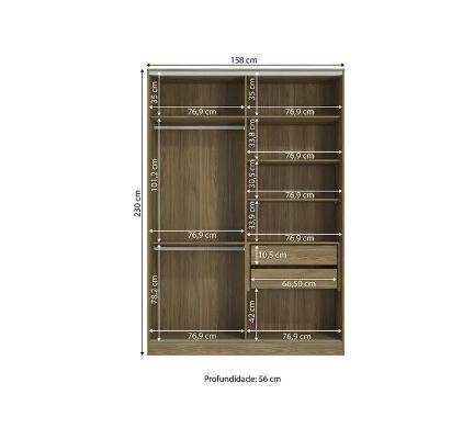 Caldera 2 Sliding Door Wardrobe