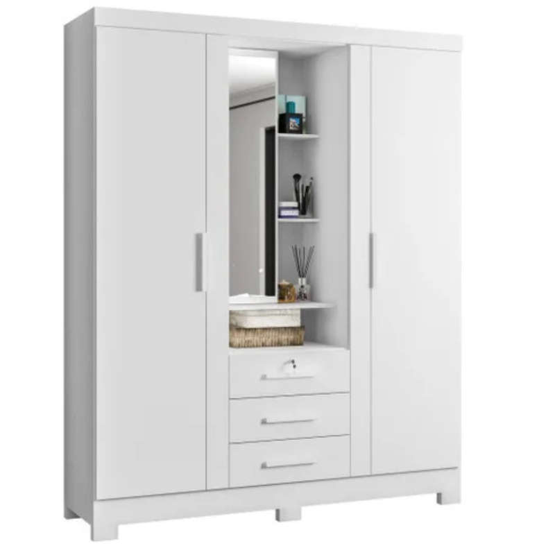Capelinha Premium Wardrobe with 3 Doors and 3 Drawers