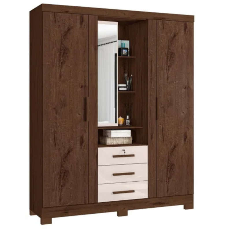 Capelinha Premium Wardrobe with 3 Doors and 3 Drawers