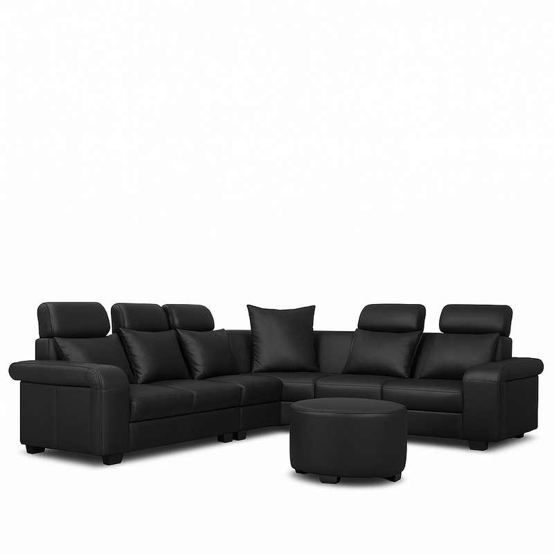 Lennon Corner Sofa With Ottoma-PU