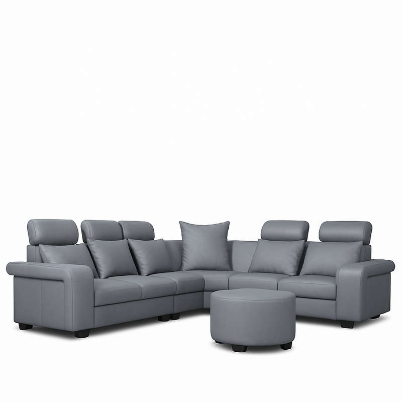 Lennon Corner Sofa With Ottoma-PU