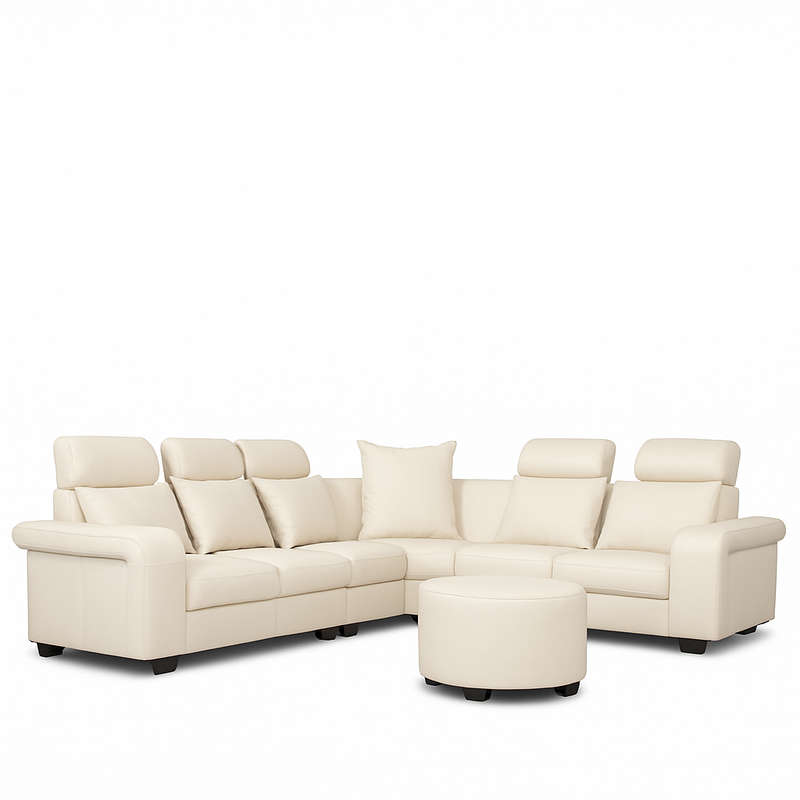 Lennon Corner Sofa With Ottoma-PU