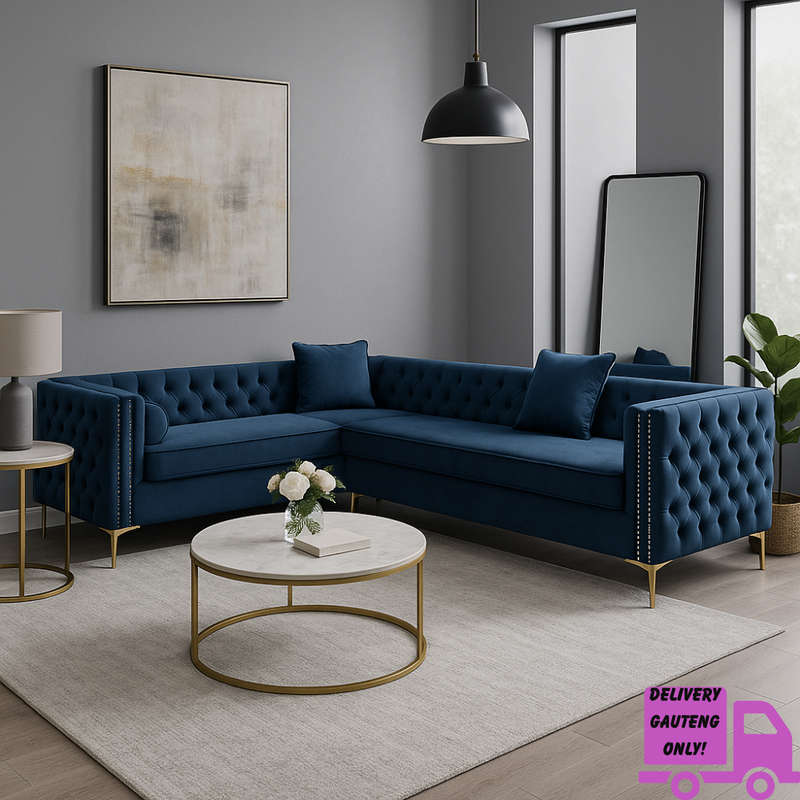 Oxford Chesterfield Corner Button Couch
