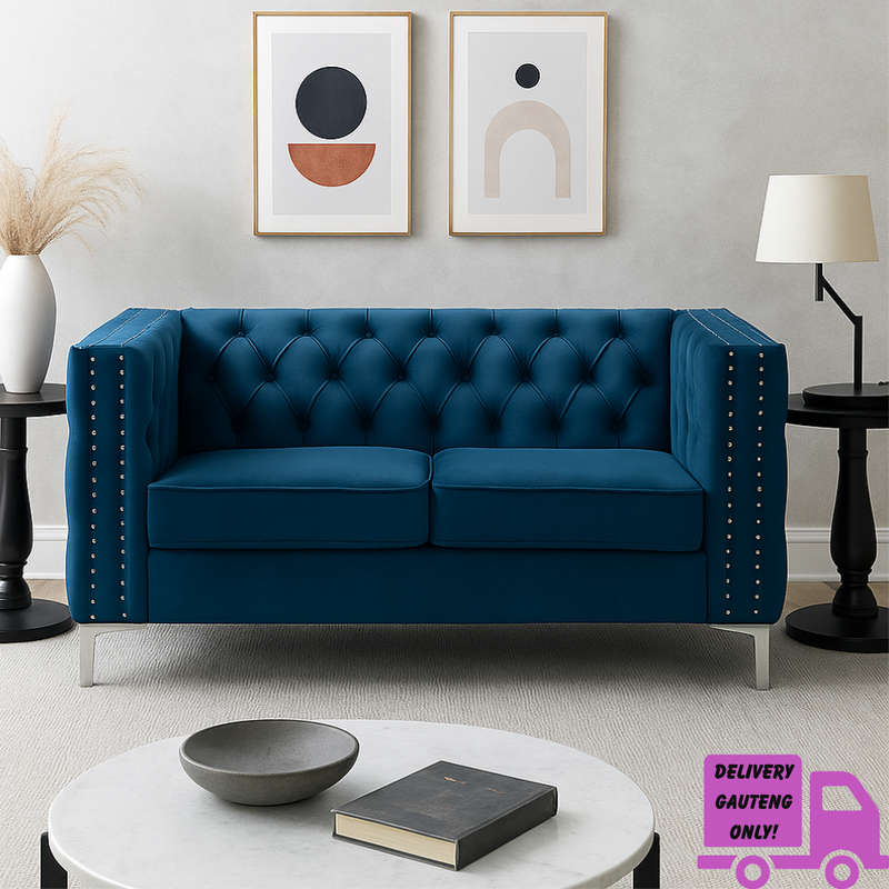 Oxford  2 Seater Buttoned Couch