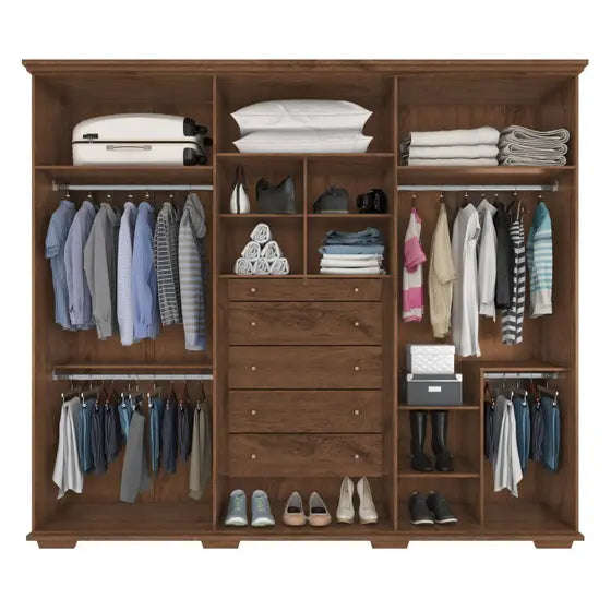 Everest Wardrobe 6 Doors 5 Drawers