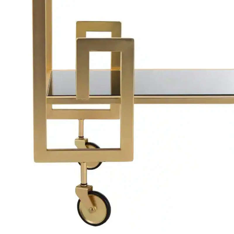 Everly Gold Serving Trolley/Cart