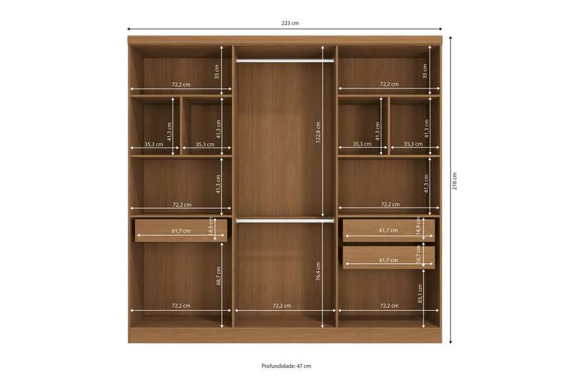 Guerrero Double 6 Door Wardrobe